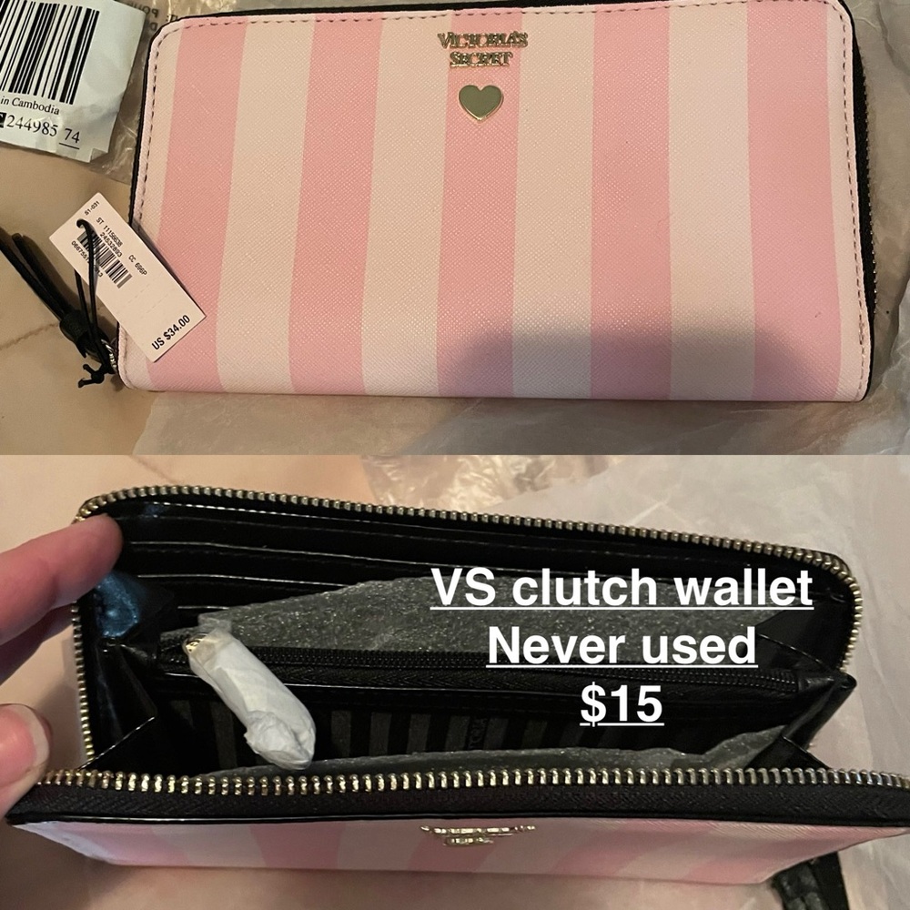 Victoria’s Secret 
Wallet clutch 
$15 NWT